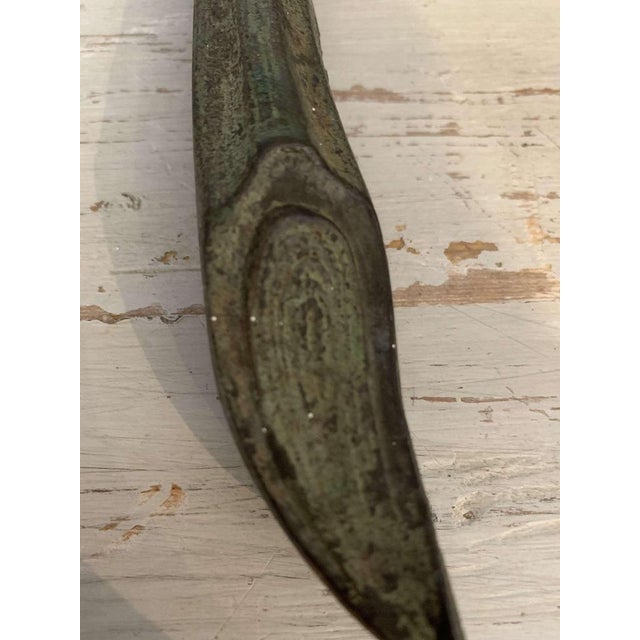 Brown French Bronze Decorative Floral Wreath, 1920s For Sale - Image 8 of 14