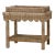 Coastal Rattan Scalloped Side Table For Sale