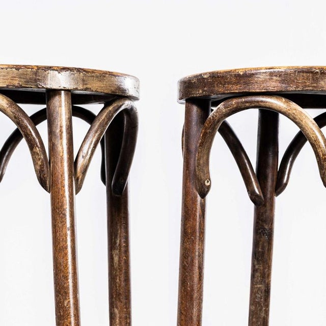 Good quality classic bentwood bar stools in a rich dark oak colour. The stools were made in Eastern Europe using solid...
