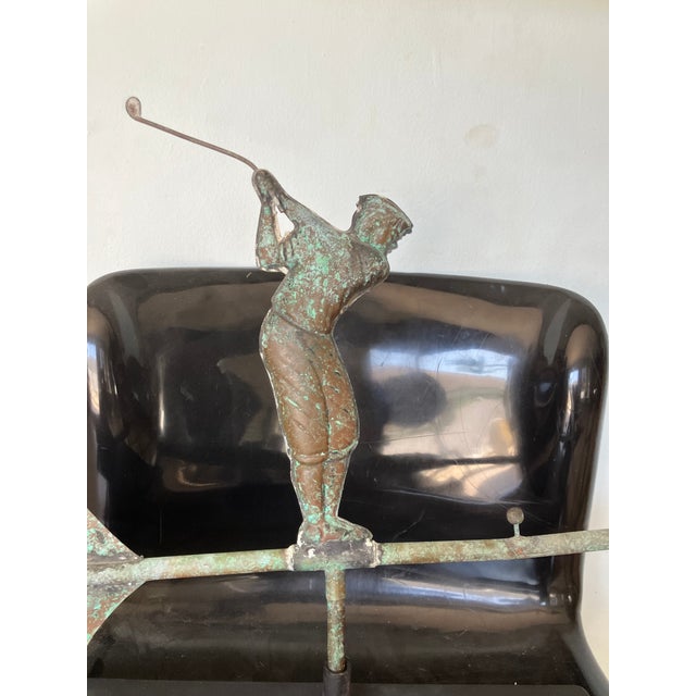 Metal Antique Golfer Weathervane For Sale - Image 7 of 7