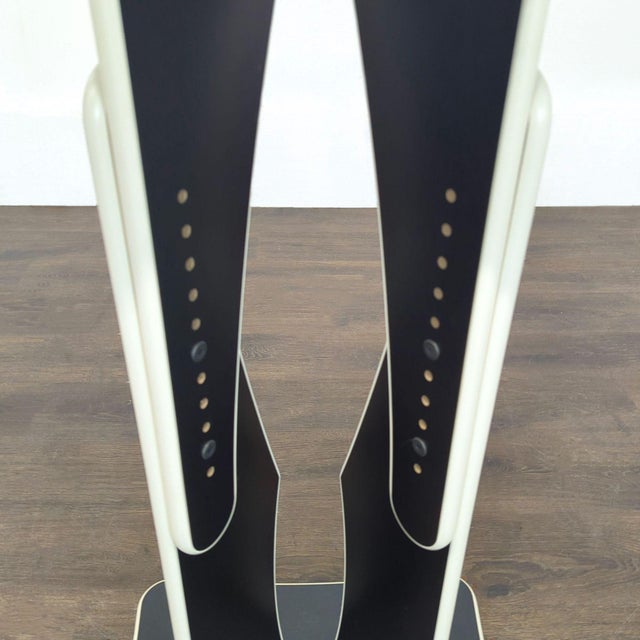 ProRak Modern Black and Almond Wood Pedestal Stand for Home or Office For Sale - Image 4 of 4