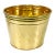 Mid-Century Hollywood Regency Boho Chic English Style Twisted Ribbed Brass Planter For Sale