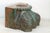 Finely Carved Turquoise Blue Teak Capital For Sale In Los Angeles - Image 6 of 8