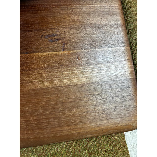Wood Vintage Danish MCM Peter Hvidt Minerva Sectional Sofa End Corner Table--3 Piece Set For Sale - Image 7 of 17