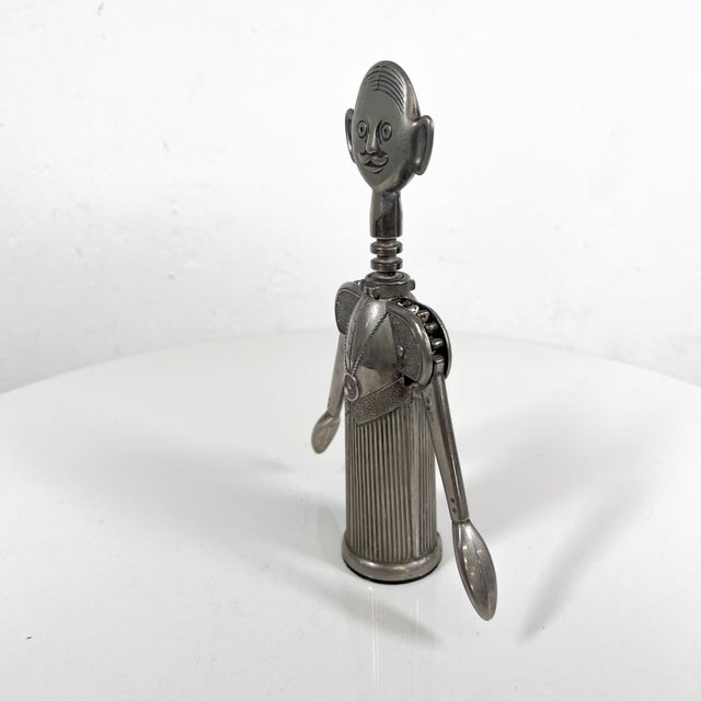 1970s Silver Plated Pierre Le Sommelier Wine Bottle Opener Corkscrew Italy For Sale In San Diego - Image 6 of 12