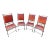 Late 20th Century Llana Goor Style Brutalist Hand-Tooled Iron and Leather Chairs - Set of 4 For Sale