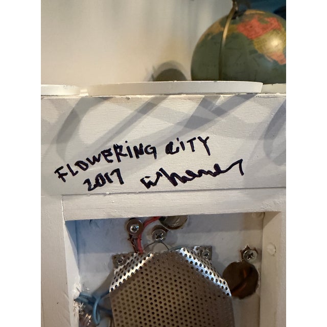 Signed Joe Hemes "Flowering City" Architectural Light Sculpture, 2017, Unique Contemporary Artwork For Sale In Houston - Image 6 of 14