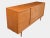 Danish Modern Scandinavian Walnut Credenza – Sliding Doors, Recessed Pulls, Restored For Sale - Image 4 of 14