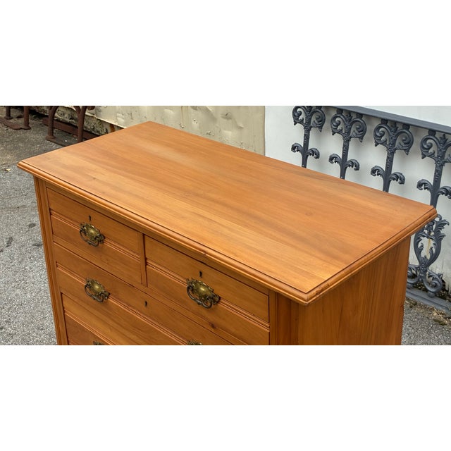 English Pine Chest of Five Drawers For Sale - Image 4 of 17