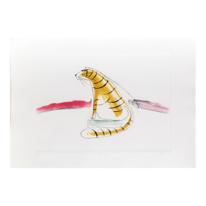 The Tiger, 1978 Signed Etching by Vick Vibha