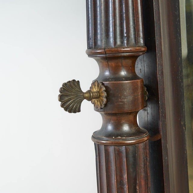 Charles X Psyche Mirror in Walnut, Early 19th Century For Sale - Image 12 of 13