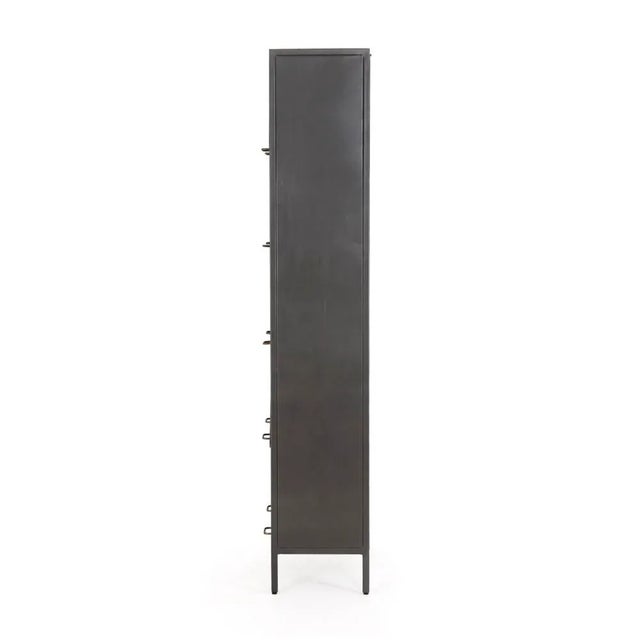 2020s Four Hands Aviva Barrister Cabinet, Gunmetal For Sale - Image 5 of 10