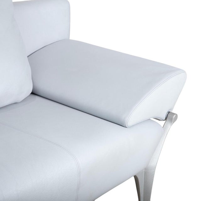Leather 1600 Two-Seater Sofa with Manual Function from Rolf Benz For Sale - Image 6 of 13