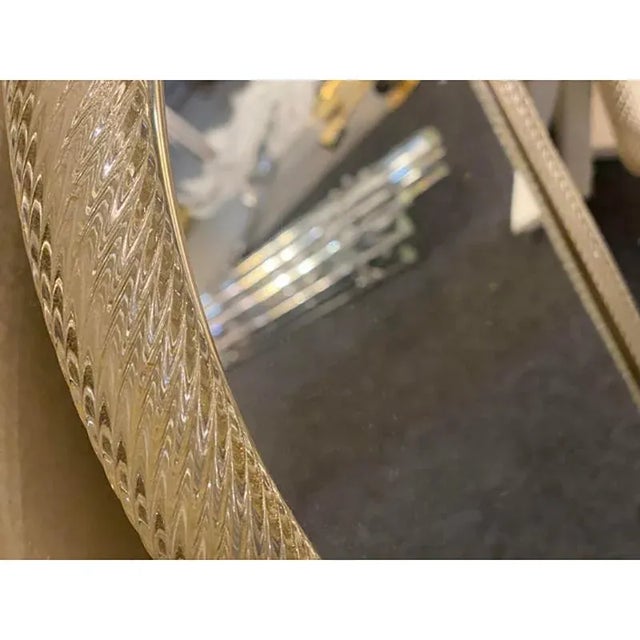 Pink Torciglione Murano Glass Wall Mirror by Simoeng For Sale - Image 8 of 9