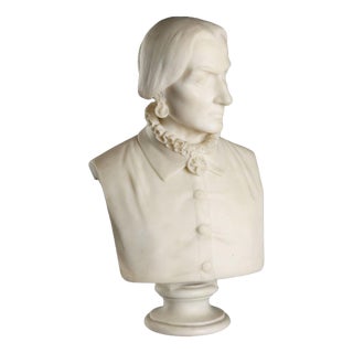 Bust of a Noble Lady, White Marble For Sale