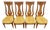 Set of 4 — Thomasville "Avenue" Collection Lyre-Back Cane Dining Chairs | c.1963 | Original Label For Sale
