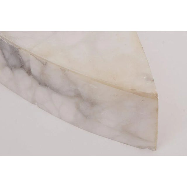 Stone Mid-Century American Alabaster Wall Light, 1970s For Sale - Image 7 of 10