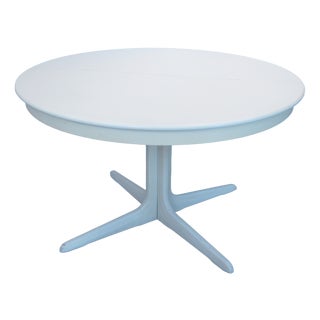 Round Extendable Dining Table, Denmark, 1960s For Sale