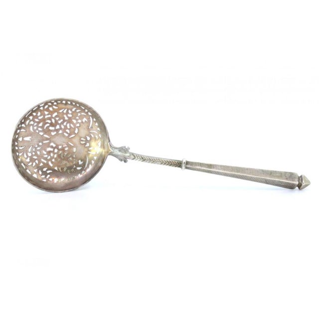 Silver Dusting Spoon with Raised Knob Handle For Sale - Image 5 of 6