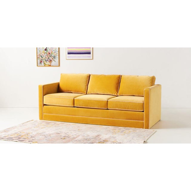 With neat, gentlemanly proportions and 3 squared cushions emphasized by elegant contrast piping, this sofa elevates the...