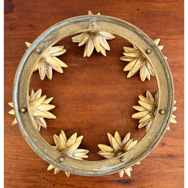 Vintage Brass Pineapple Candle Holder For Sale In Savannah - Image 6 of 9