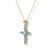 Capture the serene beauty of the heavens with this elegant Marquise Blue Topaz Cross Necklace. This delicate piece...
