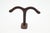 Vintage ceiling mount double arm hook made of cast iron with a black finish. The original mounting screws are not...