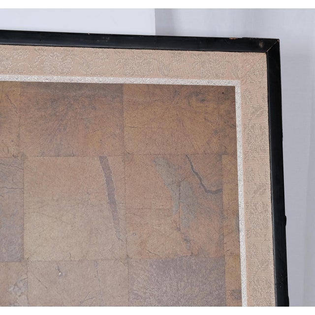 Mid 20th Century Antique Very Good Condition + Japanese Byobu featuring 3 White Snowy Egrets in an Idyllic Marsh Hand...