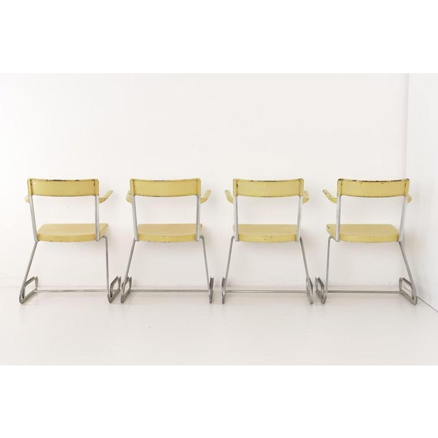 Stacking Chairs after Flora Steiger-Crawford, Switzerland, 1940, Set of 4 For Sale - Image 3 of 12