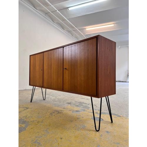 Teak Sideboard on Hairpin Legs from RT ​​möbel For Sale - Image 11 of 11