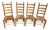 1970s Collection of Farmhouse Style Wooden Ladder Back Chairs For Sale