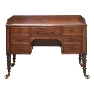 Mahogany Writing Table, 19th Century For Sale