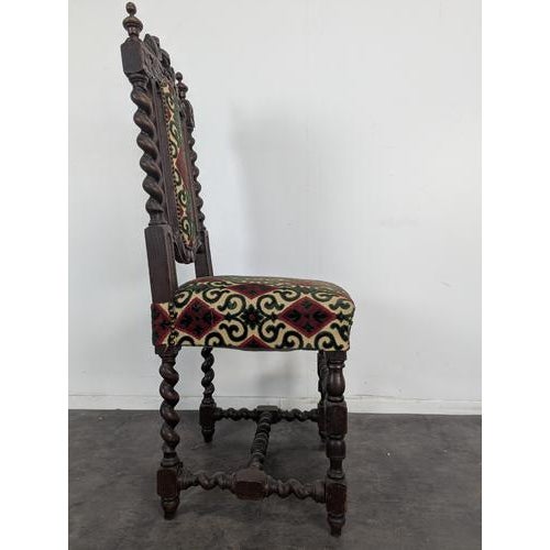 Wood Louis XIII Oak Chairs, Set of 6 For Sale - Image 7 of 10