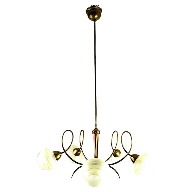 Mid-Century Sputnik Ceiling Lamp For Sale