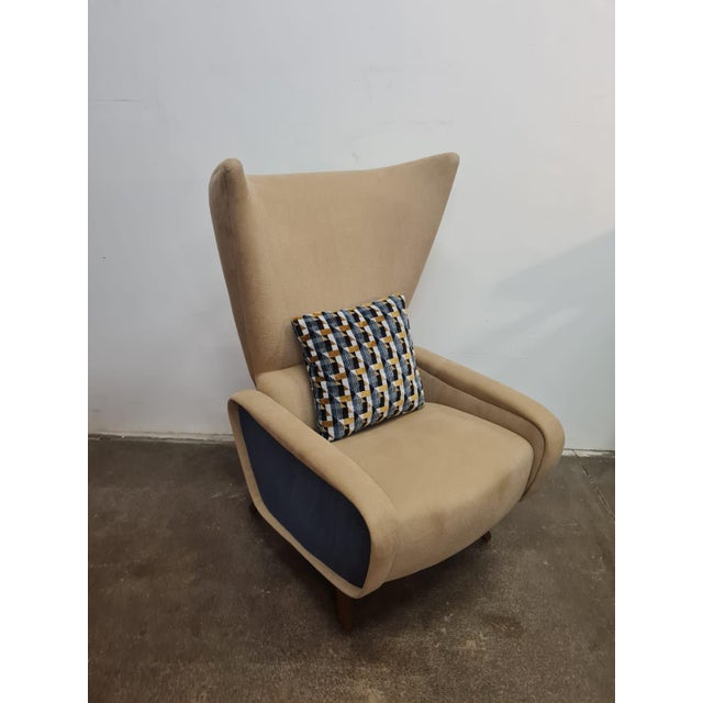 Mid-Century Modern Ear Chair, Czechoslovakia, 1960s For Sale - Image 4 of 13