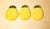 Art Deco Cemar Clay Products California Pottery Pineapple Plates Set of 3 Yellow Chartreuse Mid Century Salad Dishes For Sale - Image 3 of 4