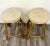 Boho Rattan Bentwood Bar Stools With Upholstered Seats - Pair For Sale In Kansas City - Image 6 of 7