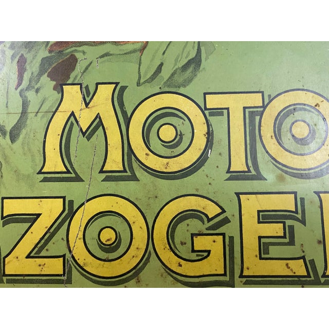 Italian Tin Advertising Sign from Bachtold Engines For Sale - Image 6 of 18