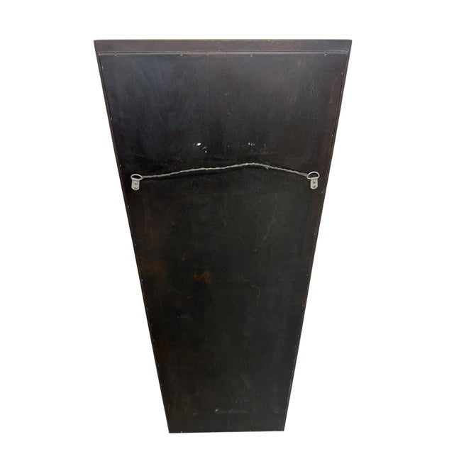 1970s Vintage Mastercraft Burled Wood Rectangular Wall Mirrors - Set of 2 For Sale - Image 5 of 5