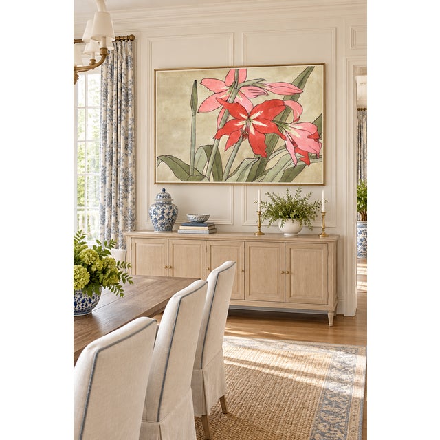 Bunny Williams Home 1915 Vintage Amaryllis Botanical Art Print by Hannah Borger Overbeck - 24" X 16" For Sale - Image 4 of 8