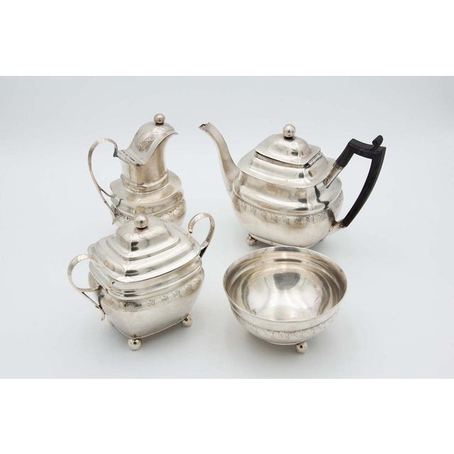 Silver Tea Service, Set of 4 For Sale - Image 6 of 6