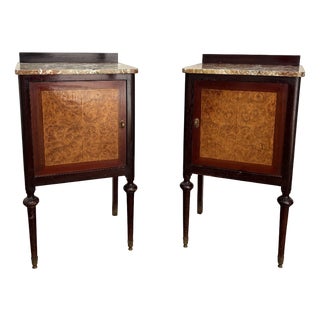 Modernist Nightstands, 1940s, Set of 2 For Sale