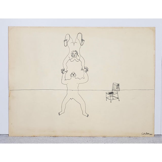 These three prints are lithographs (or sim.) on very heavy paper of sketches from the iconic Alexander Calder. Calder,...