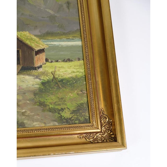 1970s P. Svarter, Landscape, Oil on Canvas, 1970s For Sale - Image 5 of 8