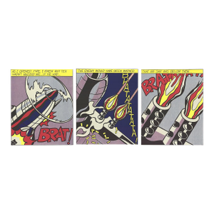 Roy Lichtenstein as I Opened Fire (triptych), 1997