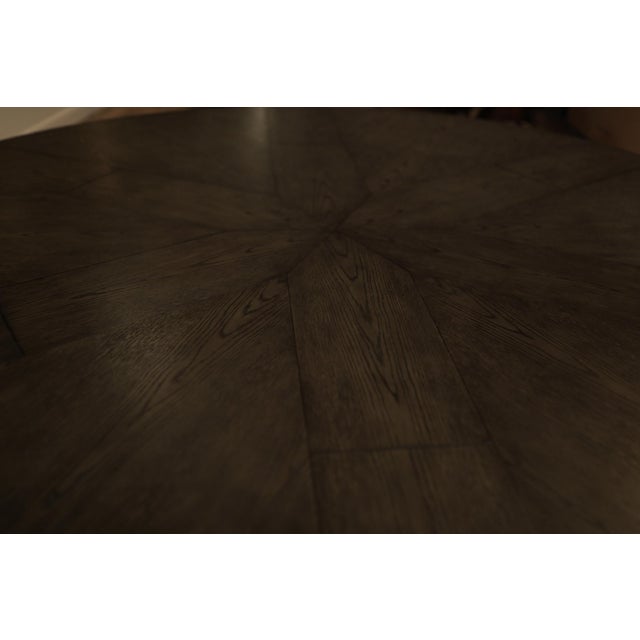 82 to 100 Inch Expandable Jupe Table With Self-Storing Leaves Seats 8-12, an Ap Exclusive by AntiquePurveyor For Sale In New York - Image 6 of 11