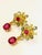 Gemstone Bochic "Orient" Ruby & Green & Yellow Sapphire Earrings Set 18K Gold & Silver For Sale - Image 7 of 18