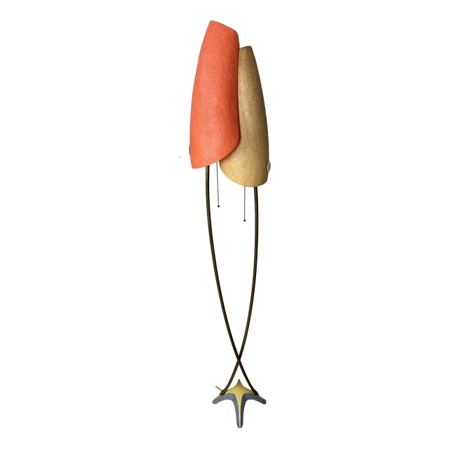 Vintage Fiberglass Floor Lamp by Carl Auböck, 1950s For Sale