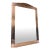 Large Vintage Venetian Peach Glass Etched Floral Wall Mirror For Sale