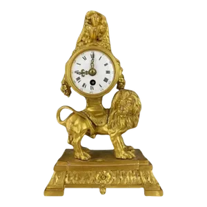 Louis XVI Style Gilt Bronze Mantel Clock